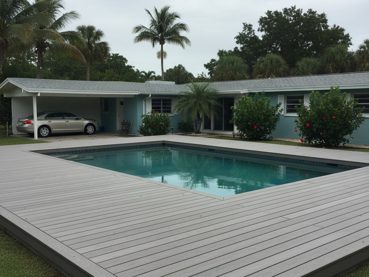 Deck Resurfacing completed by Genesis Deck Solutions in Coral Springs, FL